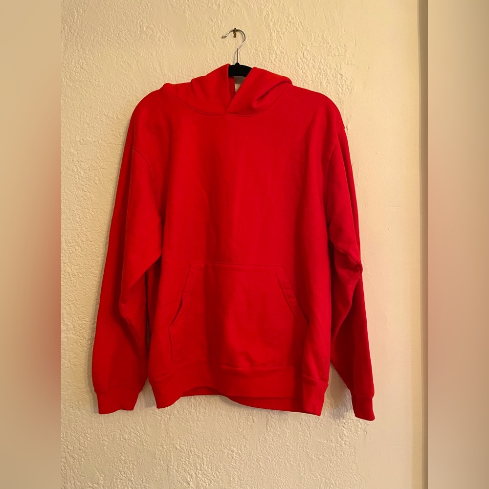 Los Angeles Apparel Heavy Fleece 14 oz Unisex Cotton Hoodie M HTF Color 🧡
